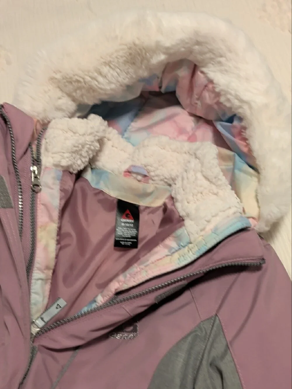 Gerry Girls Light Purple And Gray Winter Coat
